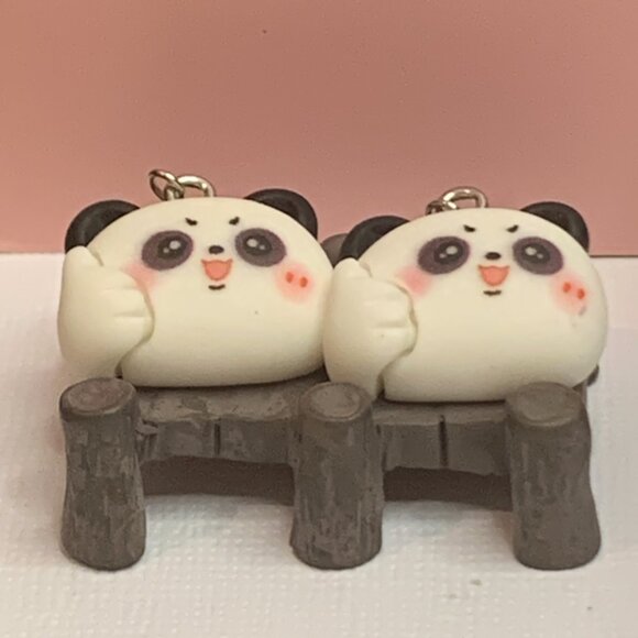 Panda Earring, Panda Bear Jewelry, Gift, Panda Jewelry, Silly Animal Earring - Picture 7 of 9